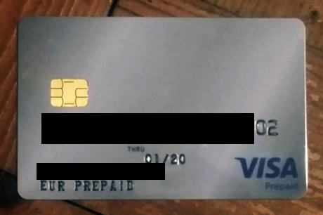 Cartão de Débito VISA Cryptopay que o Negócios e Dinheiro recebeu