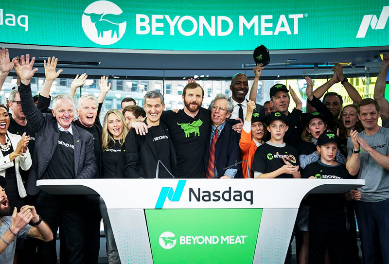 Dia do IPO da Beyond Meat na Bolsa de Valores NASDAQ