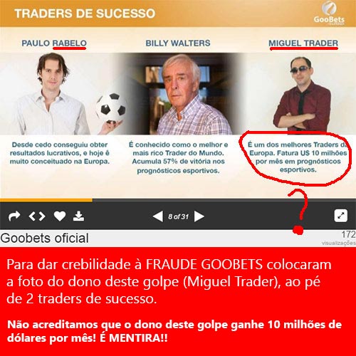 Fraude GooBets colocou os traders Paulo Rebelo e Billy Walters ao pé do dono do golpe